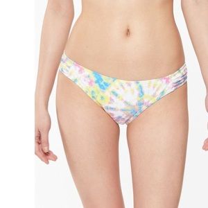 NWT, Jessica Simpson, Women's, Tie Dye Side-Shirred Hipster Swimsuit Bottom